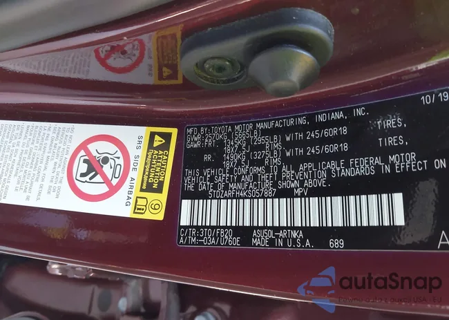 5TDZARFH4KS057887: 43288462