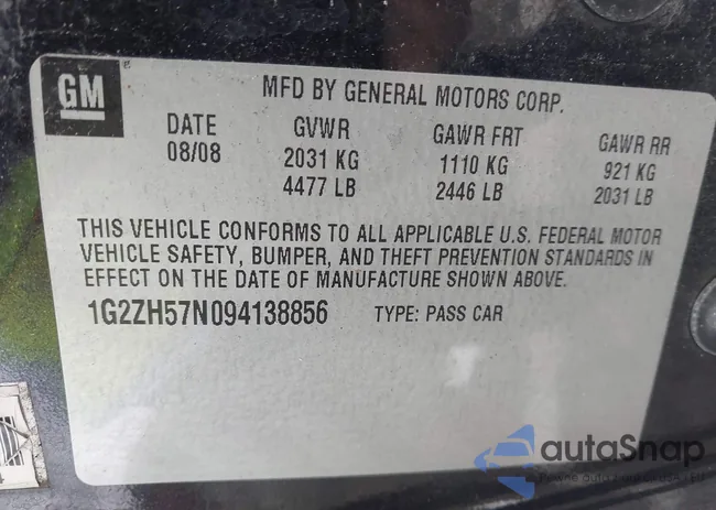 1G2ZH57N094138856: 43288501