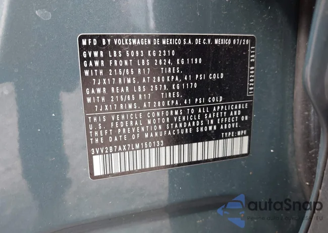 3VV2B7AX7LM150133: 43288527