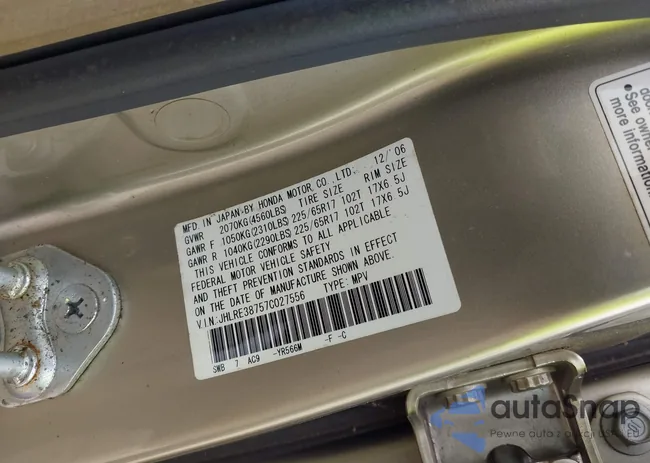 JHLRE38757C027556: 43288700