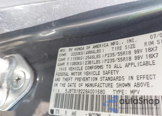 5J8TB18229A001680: 43289818
