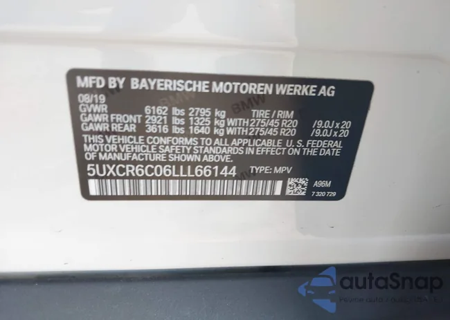 5UXCR6C06LLL66144: 43289870