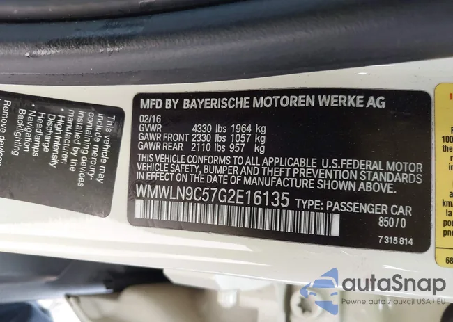 WMWLN9C57G2E16135: 43289893