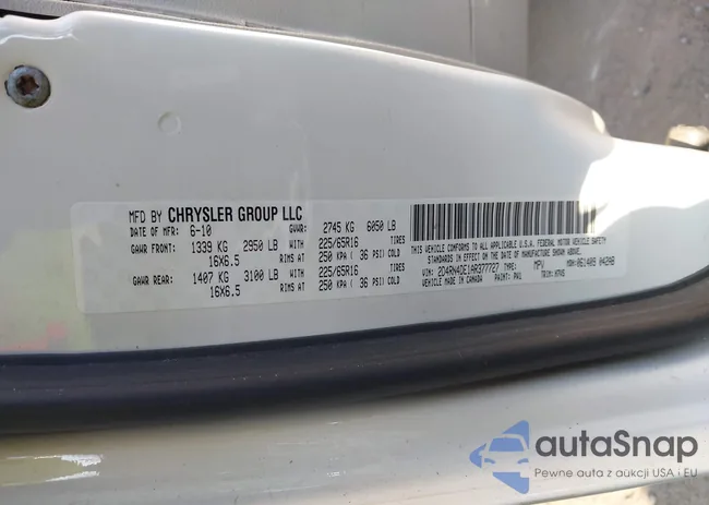 2D4RN4DE1AR377727: 43290113