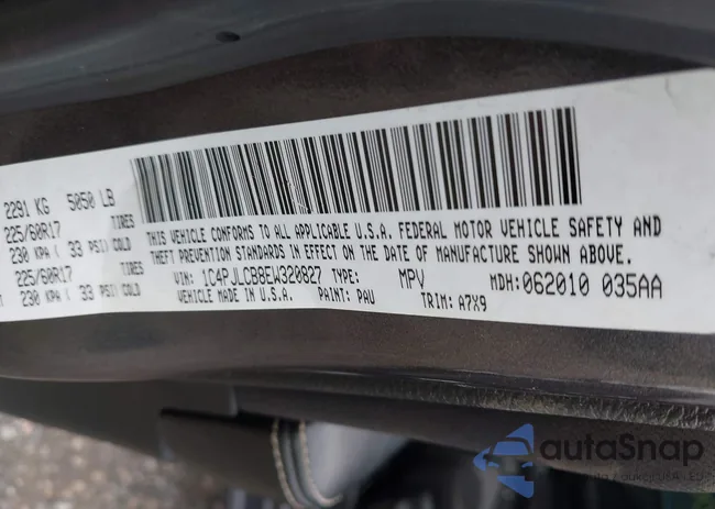 1C4PJLCB8EW320827: 43290129