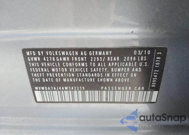 WVWDA7AJ4AW342239: 43289499