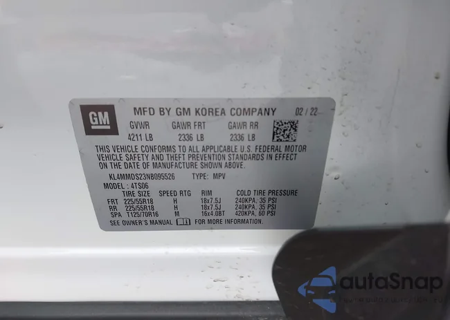 KL4MMDS23NB095526: 43289531