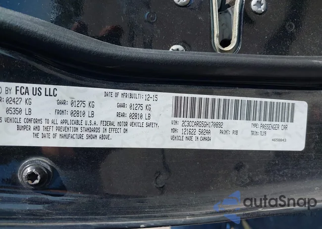 2C3CCARG5GH170892: 43290802