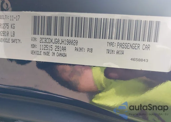 2C3CDXJG0JH190020: 43290847