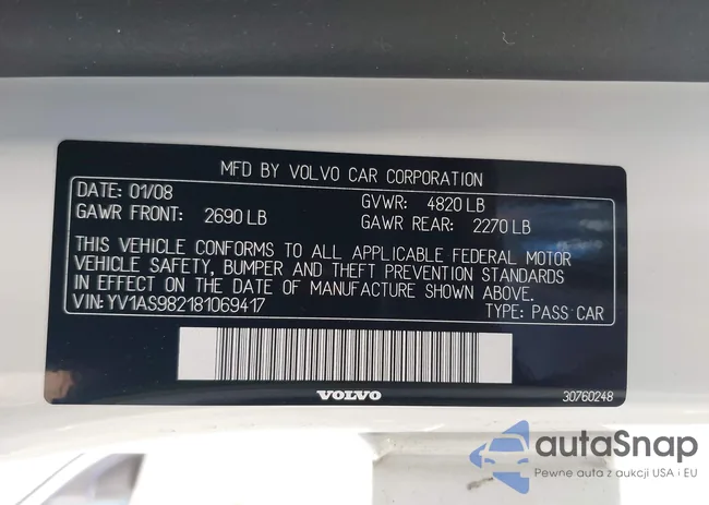 YV1AS982181069417: 43290913