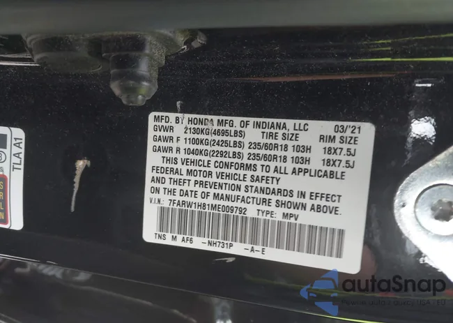 7FARW1H81ME009792: 43291032