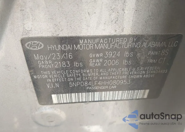 5NPD84LF4HH080953: 43291098