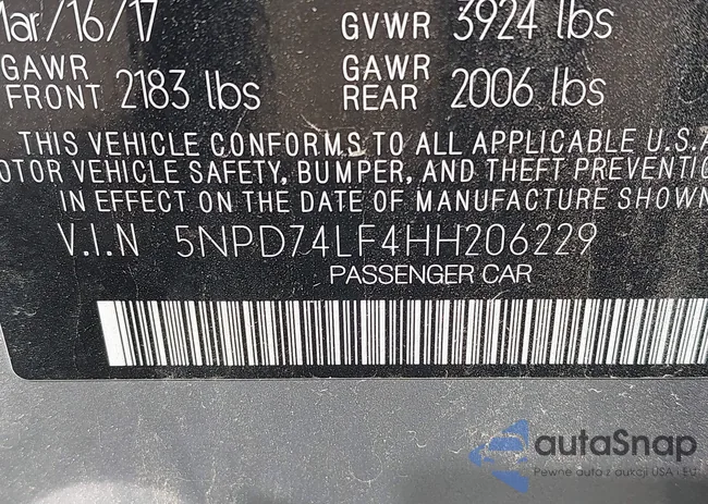 5NPD74LF4HH206229: 43291140