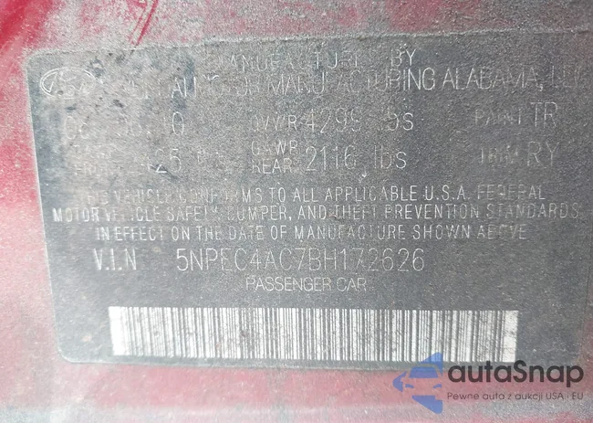 5NPEC4AC7BH172626: 43291181