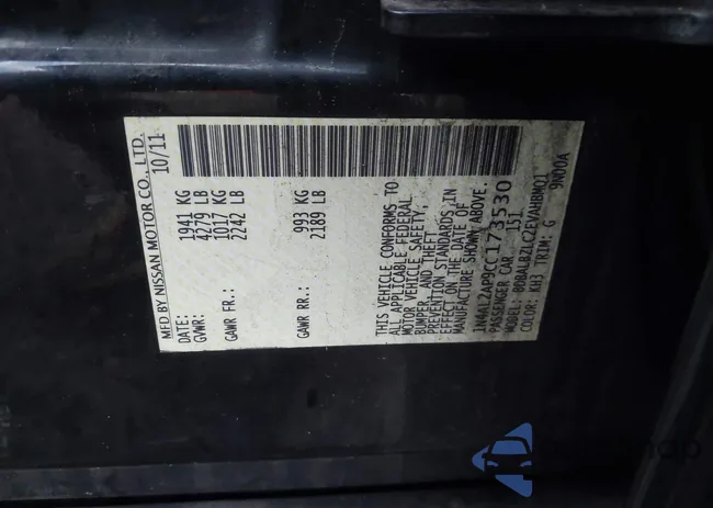 1N4AL2AP9CC173530: 43291222