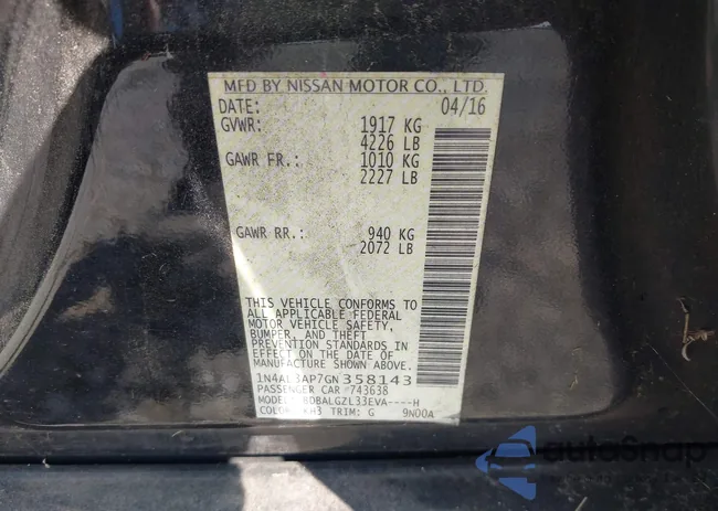 1N4AL3AP7GN358143: 43291280