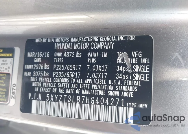 5XYZT3LB7HG404271: 43291353