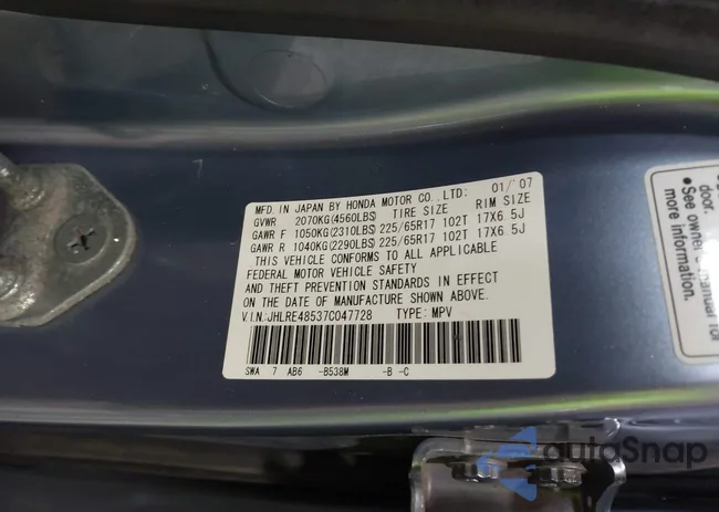 JHLRE48537C047728: 43291369