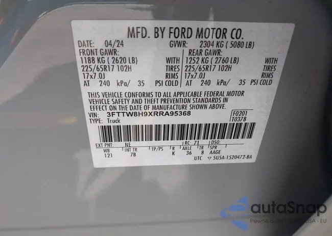 3FTTW8H9XRRA95368: 43291384