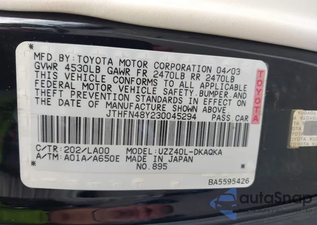 JTHFN48Y230045294: 43290487