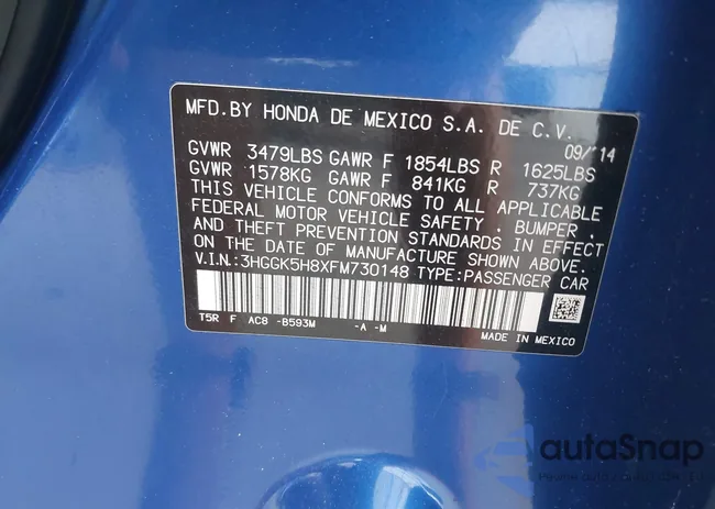 3HGGK5H8XFM730148: 43290629