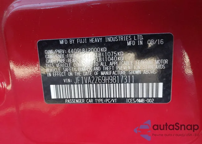 JF1VA2Z69H9817311: 43290770