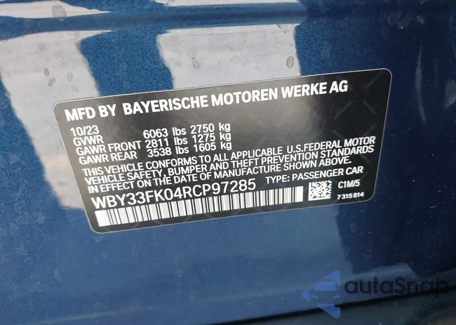 WBY33FK04RCP97285: 43290779