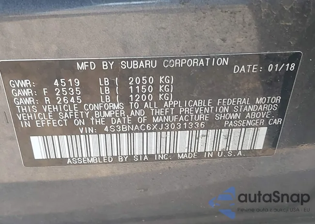 4S3BNAC6XJ3031336: 43291883