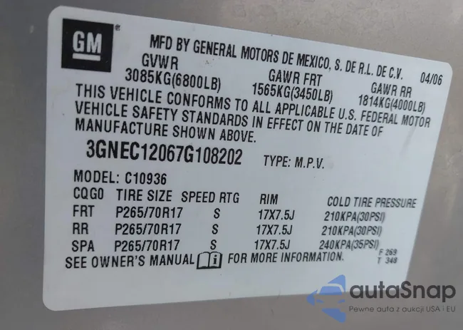 3GNEC12067G108202: 43291931