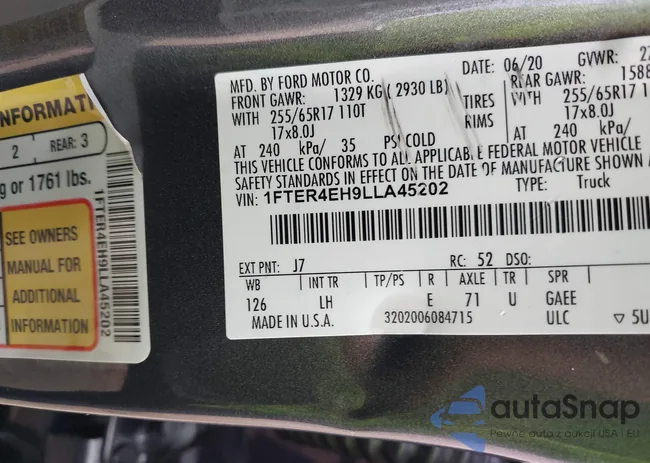 1FTER4EH9LLA45202: 43292025