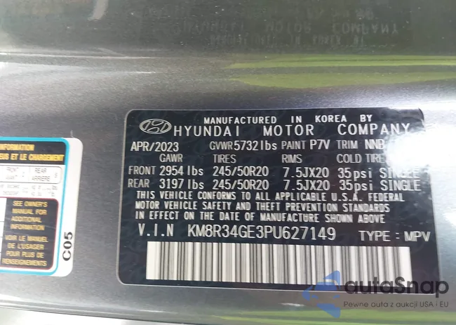 KM8R34GE3PU627149: 43292098