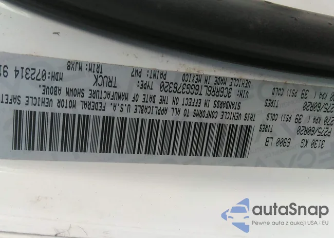 3C6RR6LT6GG376320: 43292210