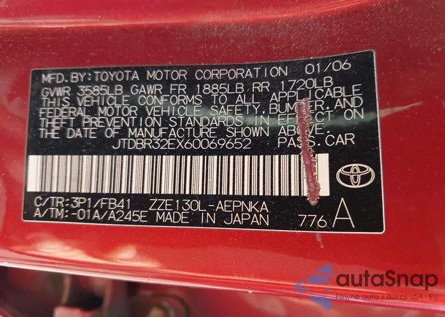 JTDBR32EX60069652: 43292230