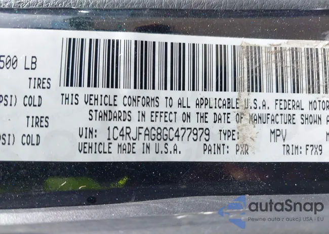 1C4RJFAG8GC477979: 43292243