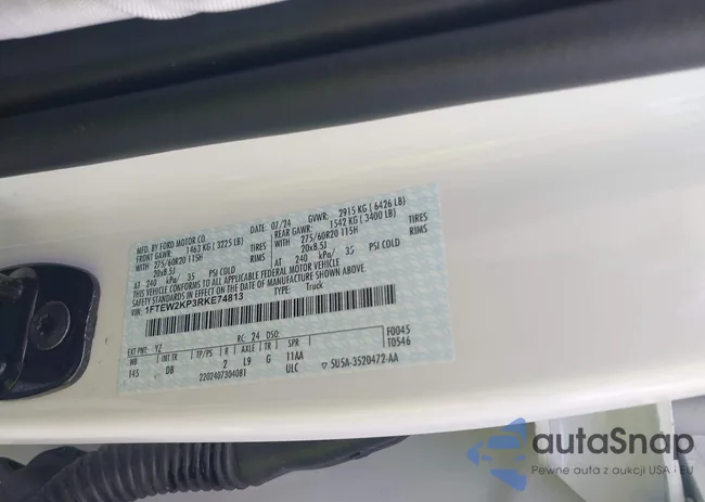 1FTEW2KP3RKE74813: 43291399