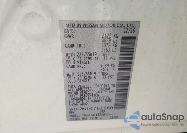 5N1AT2MV5HC761660: 43291642