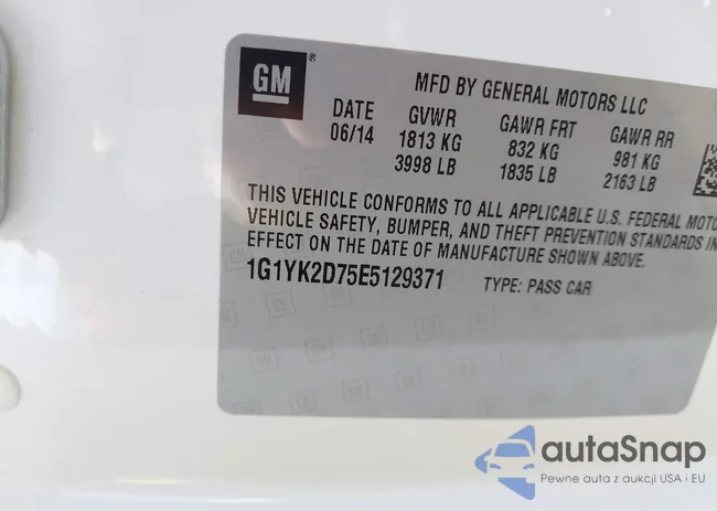 1G1YK2D75E5129371: 43291755