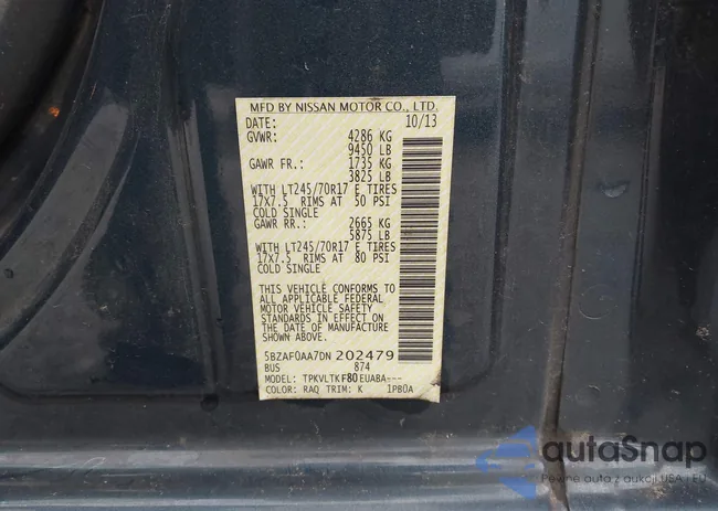 5BZAF0AA7DN202479: 43292852