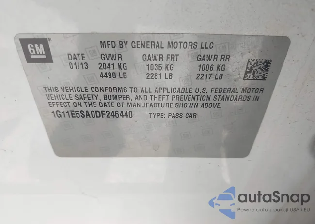 1G11E5SA0DF246440: 43293094