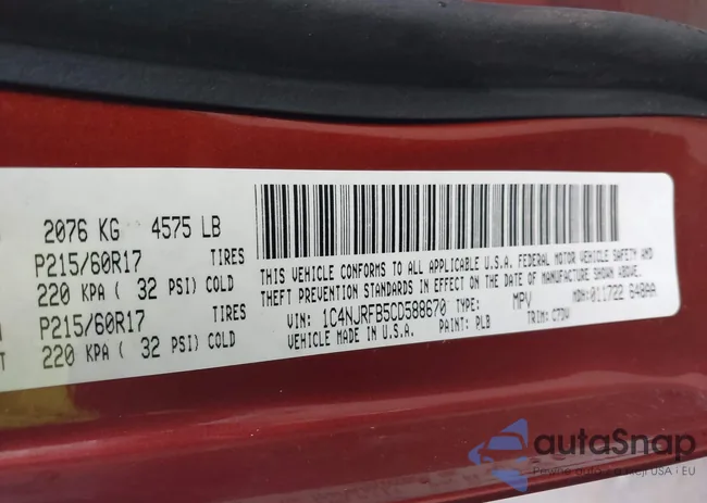 1C4NJRFB5CD588670: 43293274