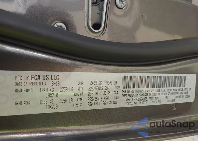 3C4PDCGB4HT517313: 43293340