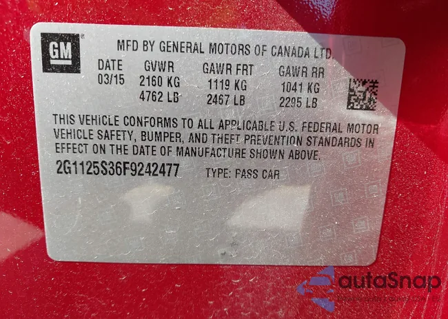 2G1125S36F9242477: 43293380