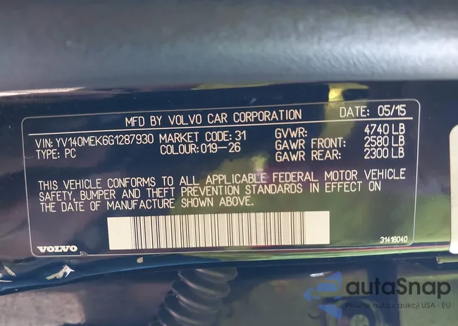 YV140MEK6G1287930: 43292553