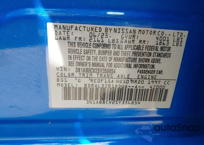 3N1AB8CV2SY356854: 43292556