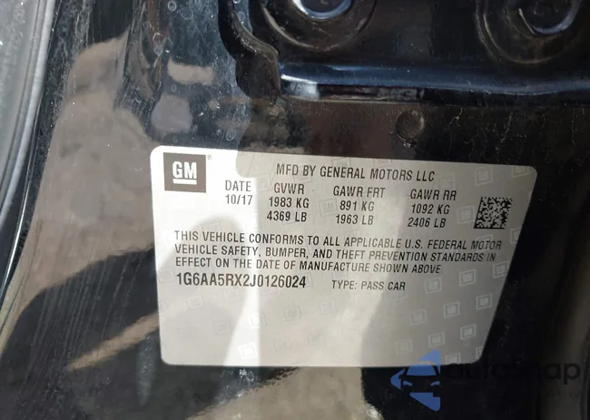 1G6AA5RX2J0126024: 43292574