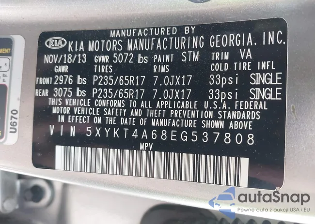 5XYKT4A68EG537808: 43292673