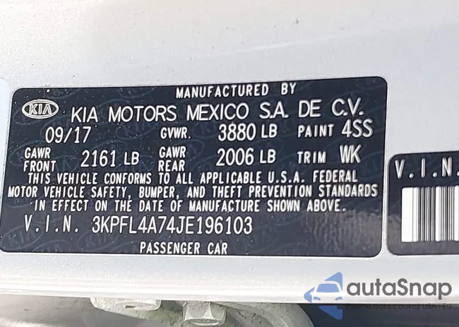 3KPFL4A74JE196103: 43292730