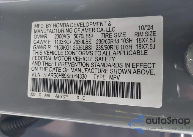 7FARS6H89SE044330: 43293829