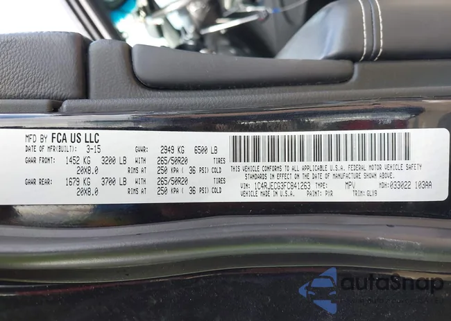 1C4RJECG3FC841263: 43293918