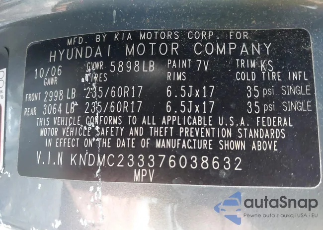 KNDMC233376038632: 43293949